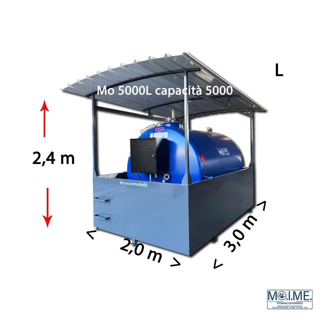 Serbatoio Gasolio Omologato 5000 litri