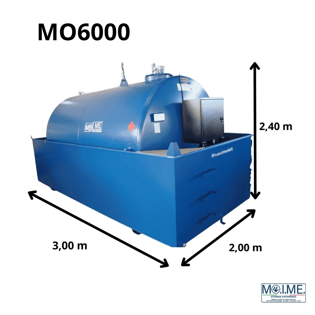 Serbatoio Gasolio Omologato 6000 litri